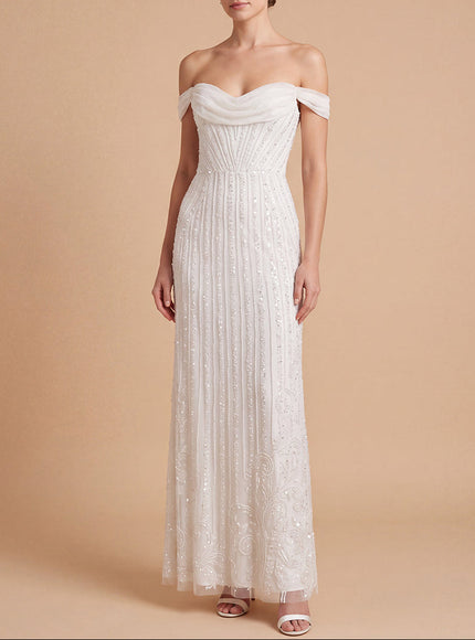 Lara New York Off Shoulder Corset Gown