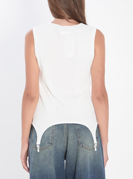 Jean Paul Gaultier Tank Top With Lingerie Garter