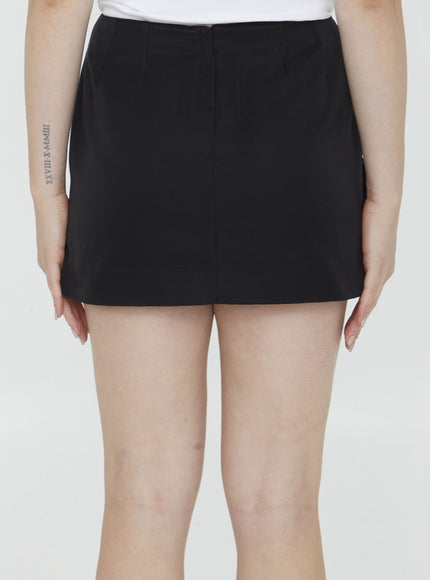 Dolce & Gabbana Ottoman Miniskirt With Flowers