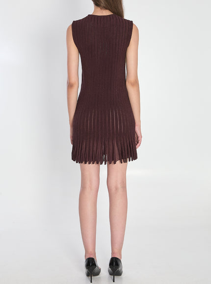 Alaia Striped Knit Dress