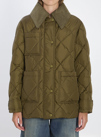 Herno Quilted Down Jacket Green