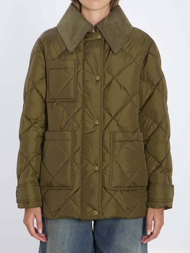 Herno Quilted Down Jacket Green