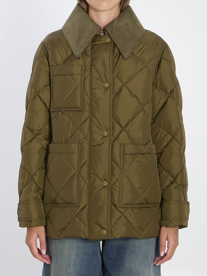Herno Quilted Down Jacket Green