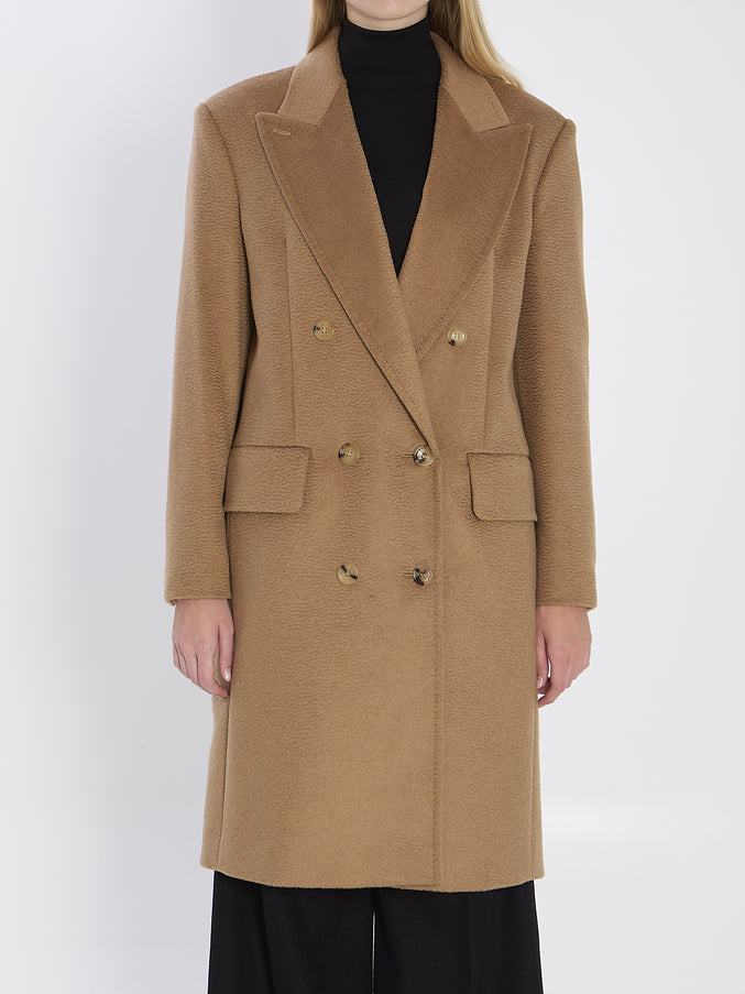 Max Mara Double-breasted Camel Coat Beige