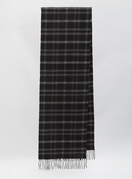 Saint Laurent Tartan Scarf QT Black