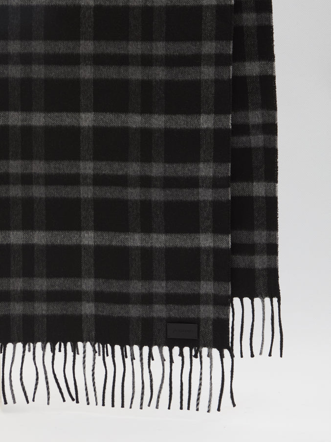Saint Laurent Tartan Scarf