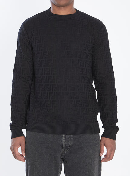 Fendi Ff Monogram Pullover Black