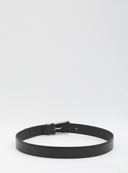 Gucci Belt With Squared Buckle Black
