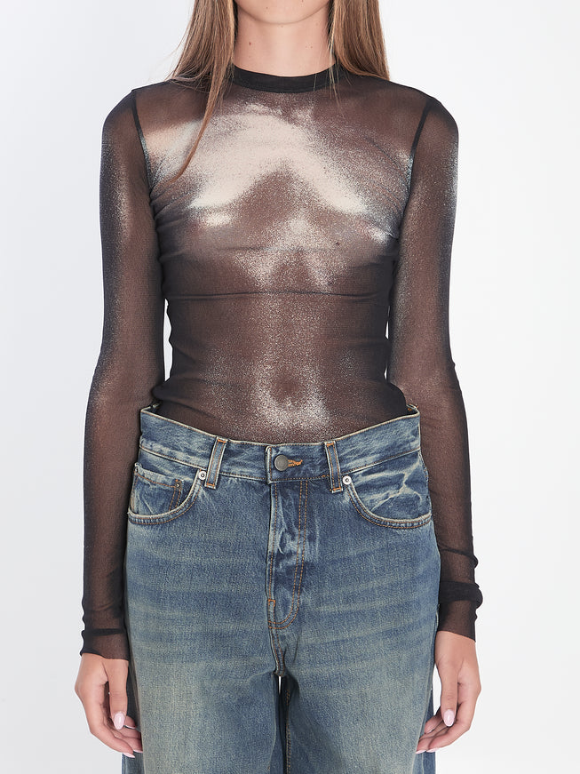 Jean Paul Gaultier Body Dust Top Black