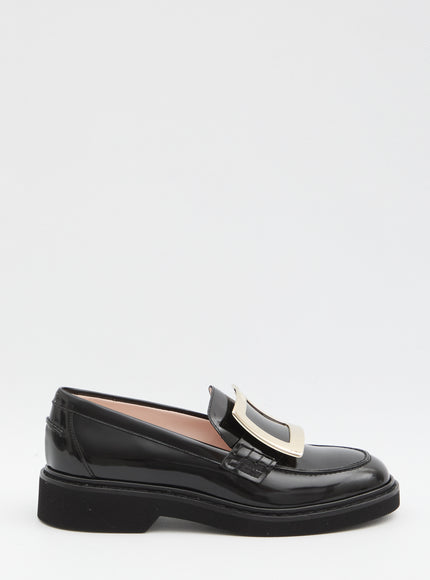 Roger Vivier Viv' Rangers Loafers In Leather Black