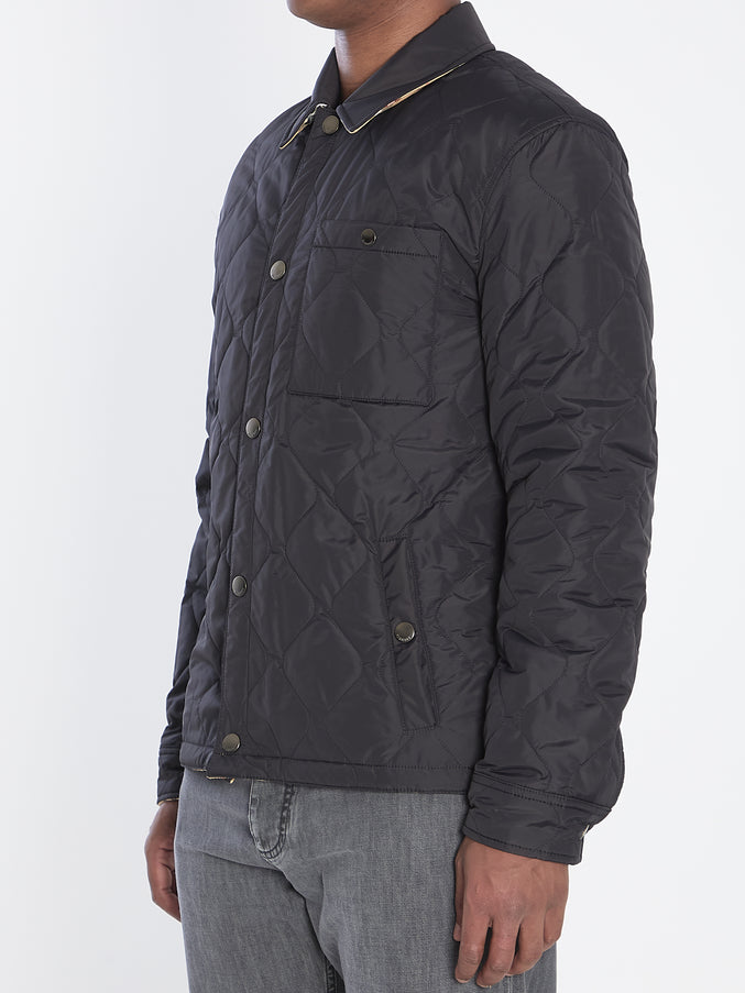 Burberry Reversible Overshirt In Quilted Nylon