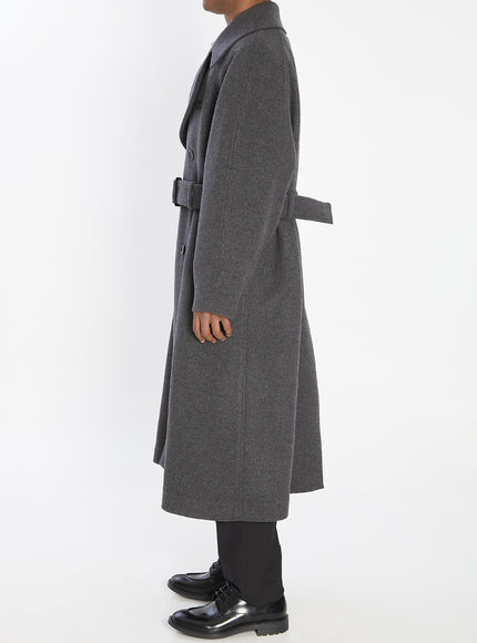 Saint Laurent Long Coat In Cashmere