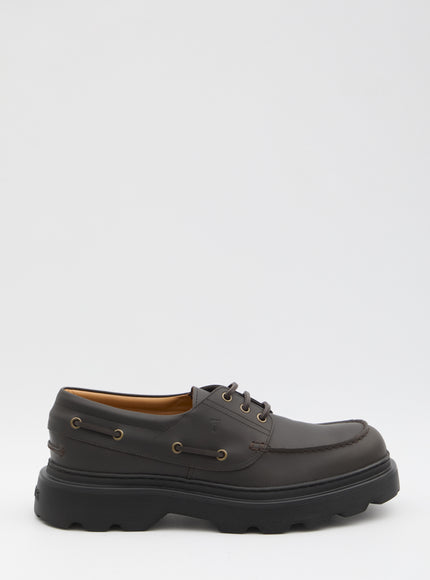 Tod's Tank Tread Boat Loafer Brown