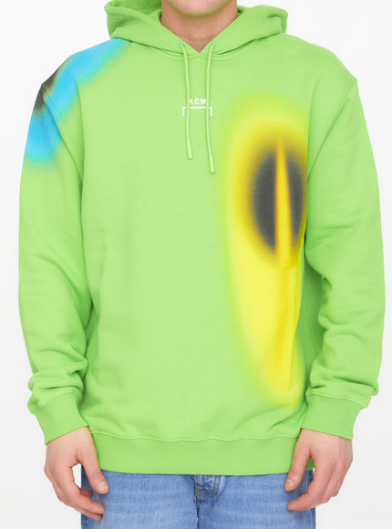 A-cold-wall Hypergraphic Hoodie Green
