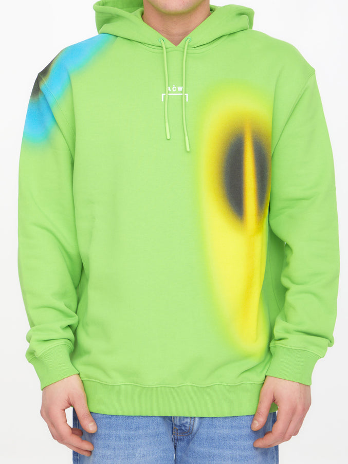 A-cold-wall Hypergraphic Hoodie Green