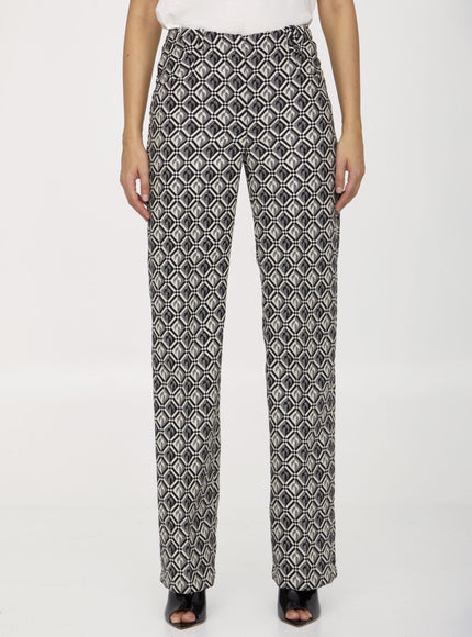 Marine Serre Moon Diamant Trousers Multicolor