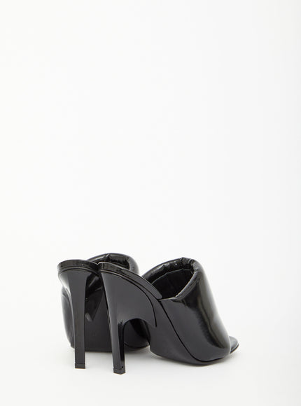 The Attico Black Rem Sandals