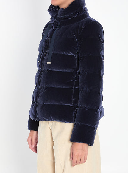 Herno Velvet-effect Puffer Jacket