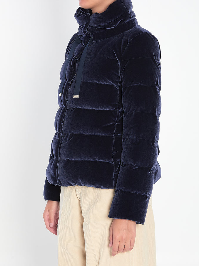 Herno Velvet-effect Puffer Jacket