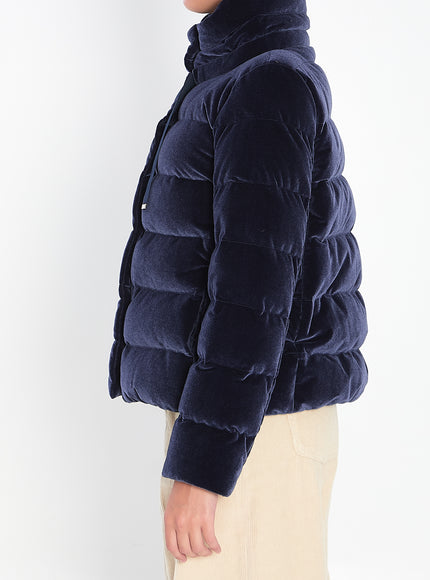 Herno Velvet-effect Puffer Jacket