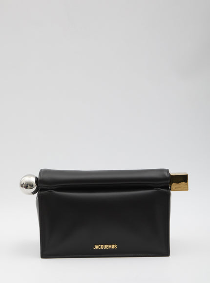 Jacquemus Rond Carré Large Pouch QT Black
