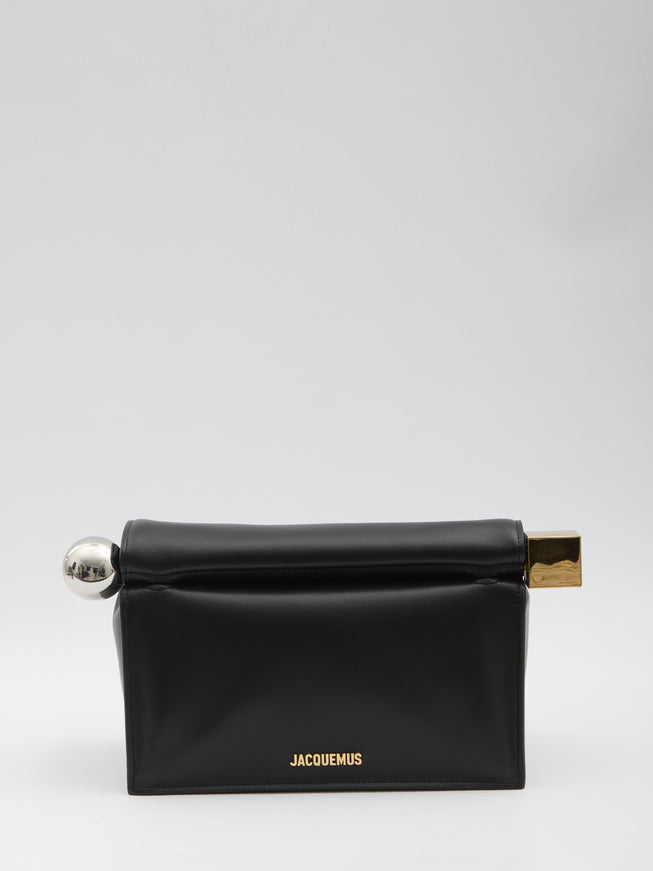 Jacquemus Rond Carré Large Pouch QT Black
