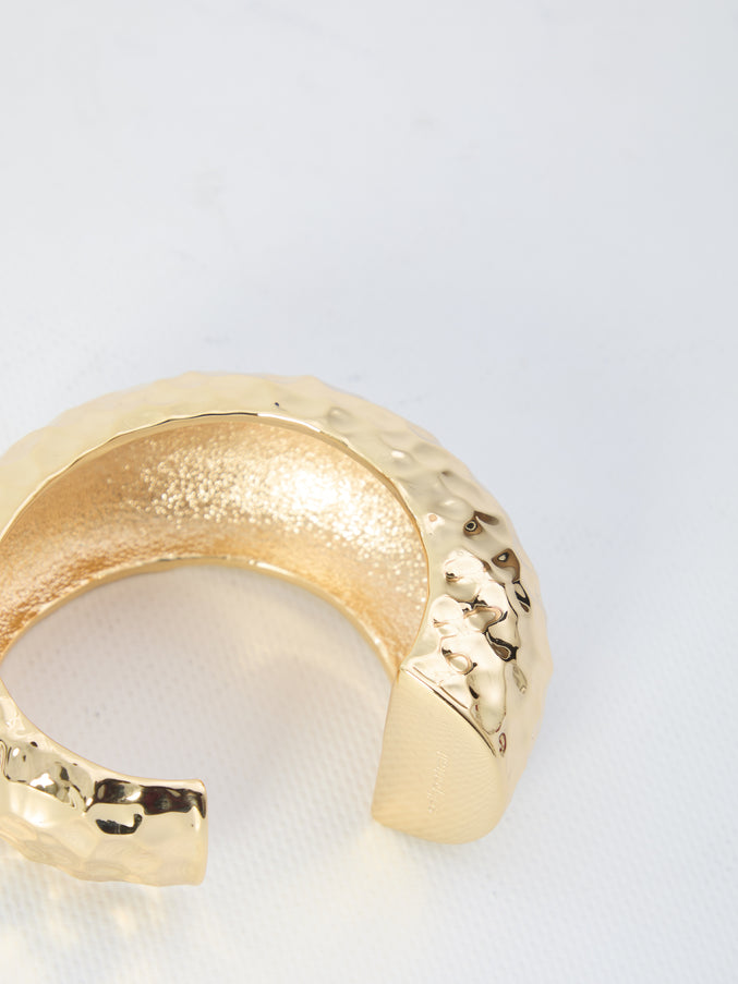 Self Portrait Hammered Gold Cuff
