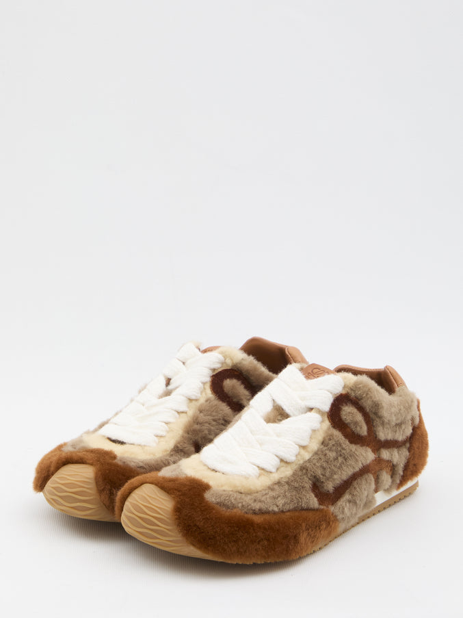 Loewe Ballet Runner 2.0 Sneakers In Shearling