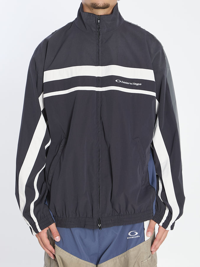 Balenciaga 50/50 Tracksuit Jacket Black