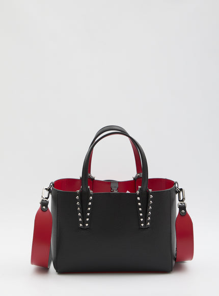 Christian Louboutin Cabata Studded Calfskin Tote in Black QT Black