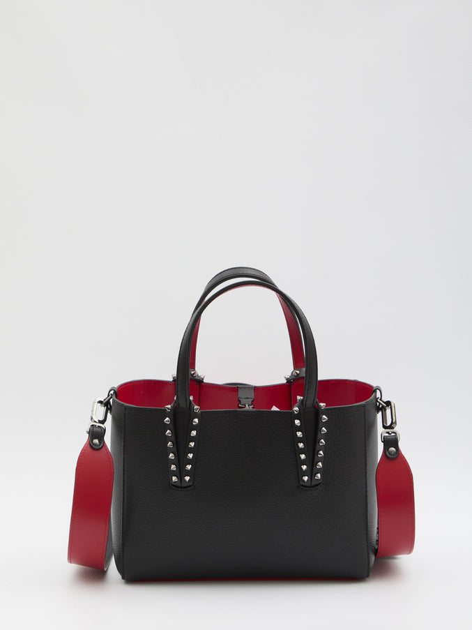 Christian Louboutin Cabata Studded Calfskin Tote in Black QT Black