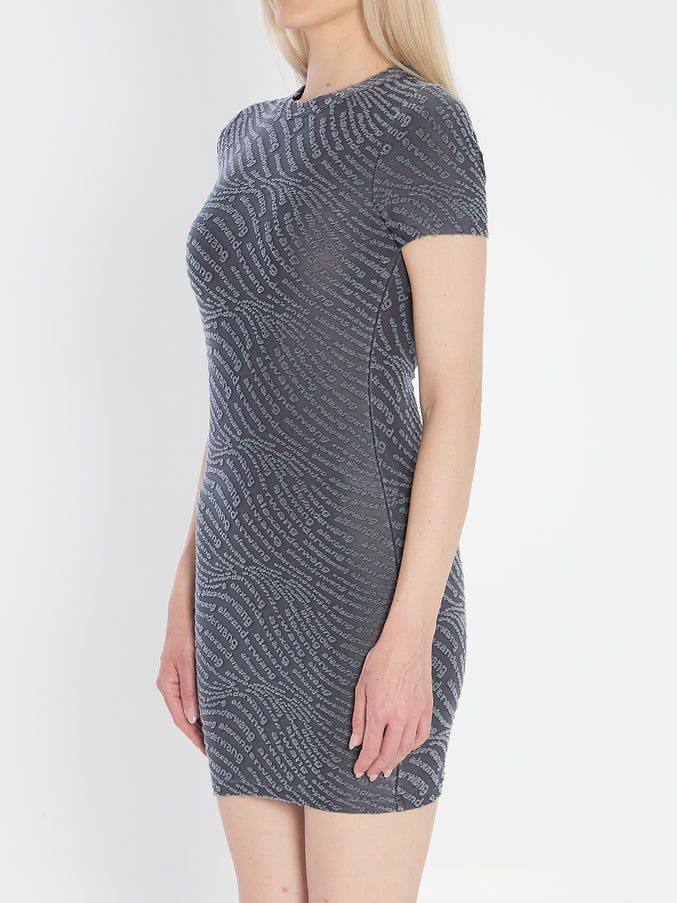 Alexander Wang Mini Dress In Graphite