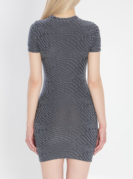 Alexander Wang Mini Dress In Graphite