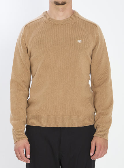 Celine Wool And Cashmere Crewneck Beige
