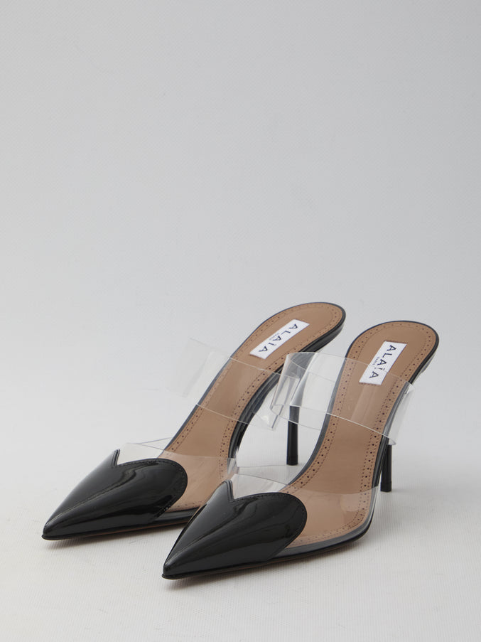 Alaia Le Coeur Mules