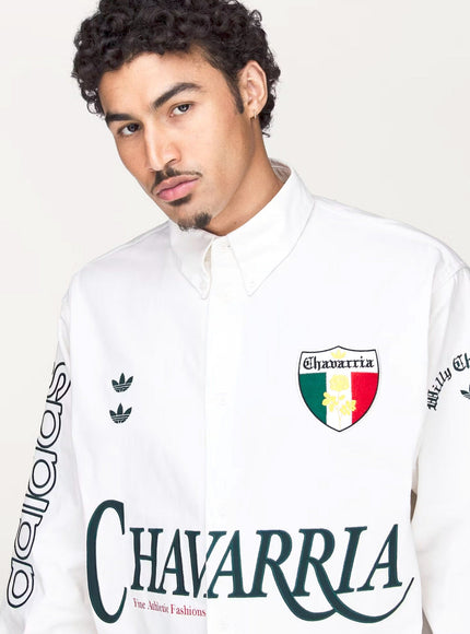 Adidas X Willy Chavarria Button Up Cotton Shirt