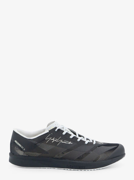 Adidas Y-3 Mesh Sneakers With Embroidered Logo On The Side Black