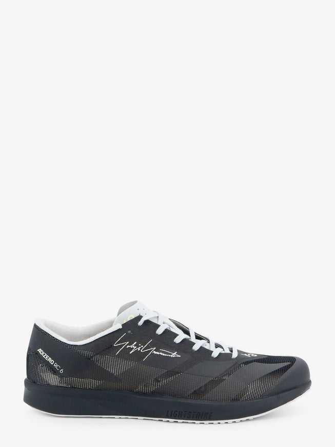 Adidas Y-3 Mesh Sneakers With Embroidered Logo On The Side Black