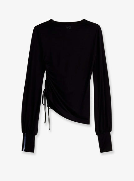 Adidas Y-3 Wool T-Shirt With Iconic Detail