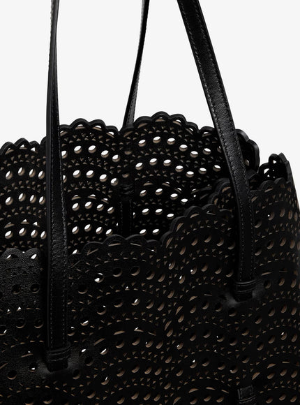 Alaia Mina 37 Leather Shoulder Bag With Vienne Motif