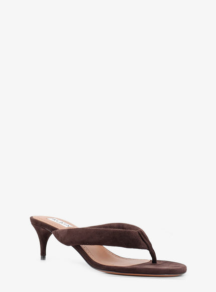 Alaia Suede Heeled Sandals