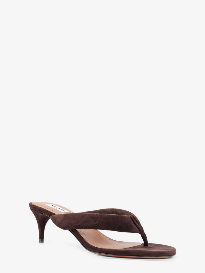 Alaia Suede Heeled Sandals