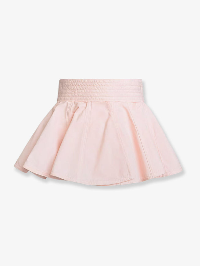 Alaia Peplum Cotton Belt Rose Pale
