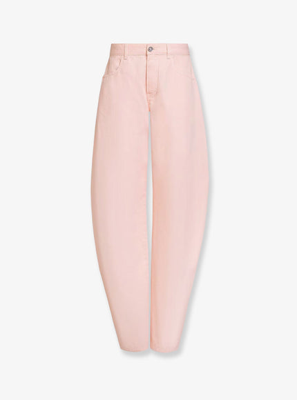Alaia Barrel Fit Denim Trousers Rose Pale