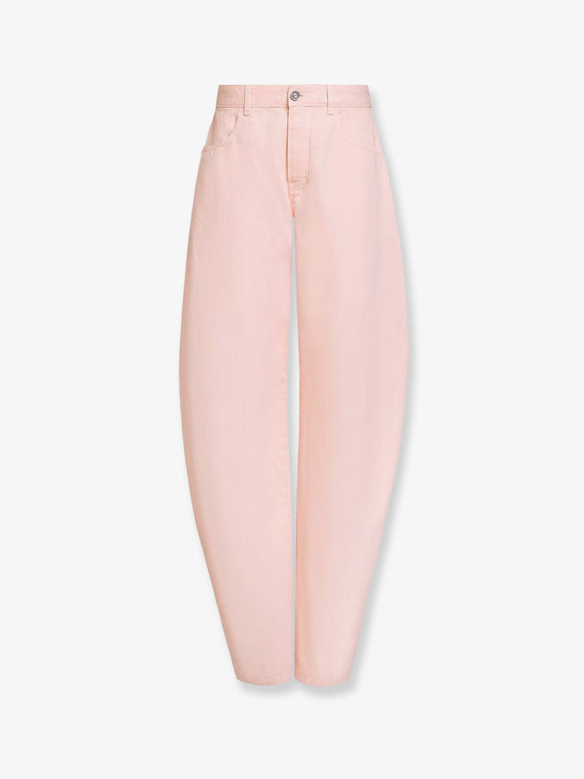 Alaia Barrel Fit Denim Trousers Rose Pale