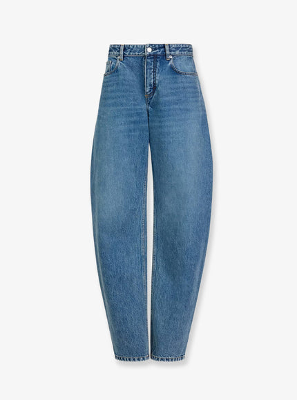 Alaia Blue Denim Jeans Handsand Wash