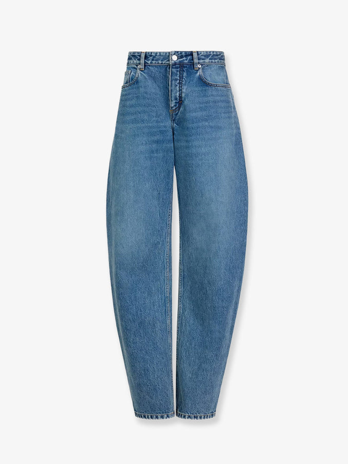Alaia Blue Denim Jeans Handsand Wash