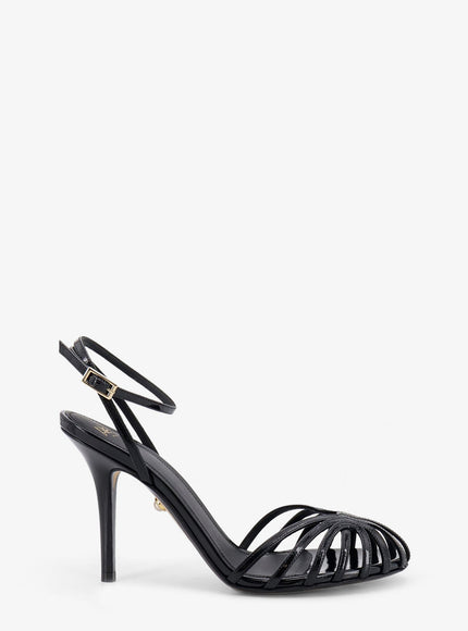 Alevi` Blake 95 Patent Leather Sandals Black
