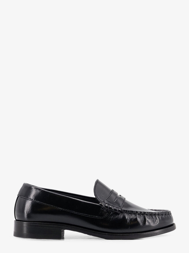 Alohas Rivet Leather Loafers Black