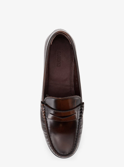 Alohas Leather Rivet Loafers